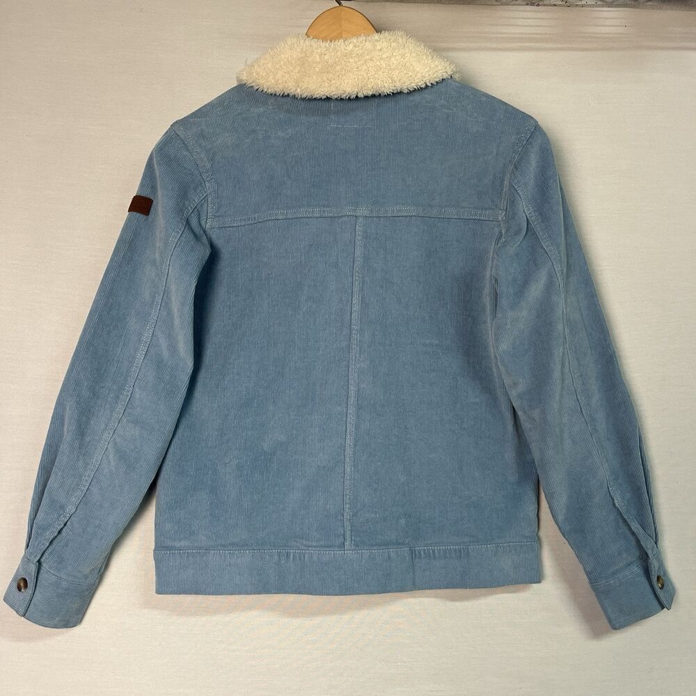 Roxy NWT Women's Dusk Blue ALMOST FAMOUS Corduroy Bomber Jacket, Size XS - Picture 3 of 10